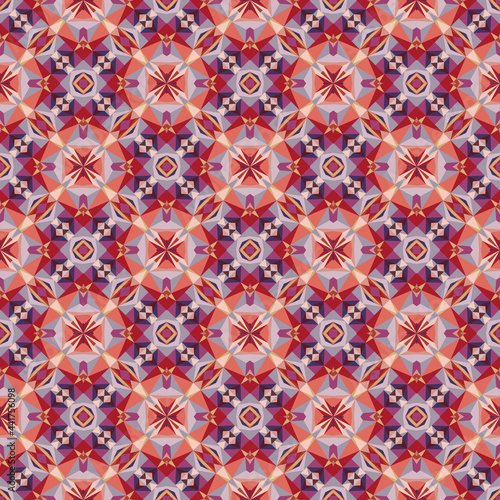 Geometric seamless pattern, ornament, abstract colorful background.
