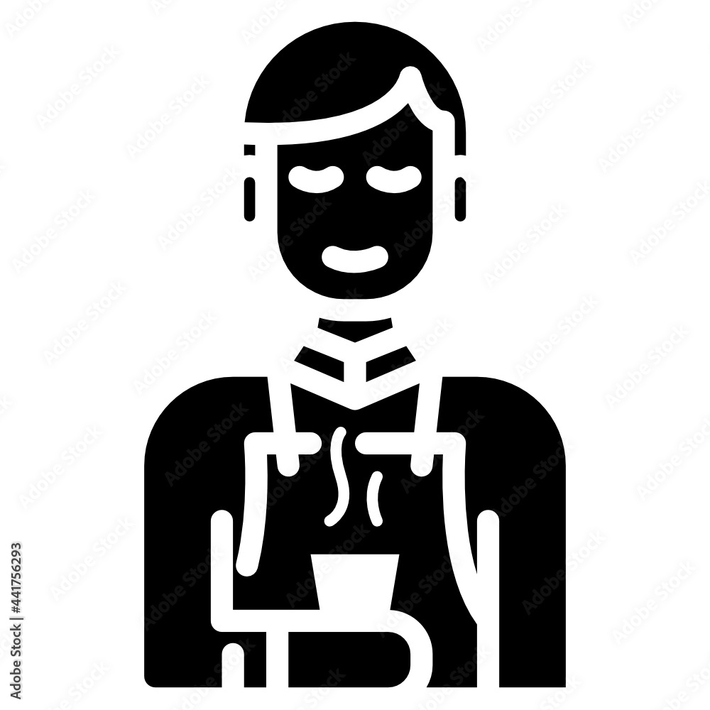 barista solid icon