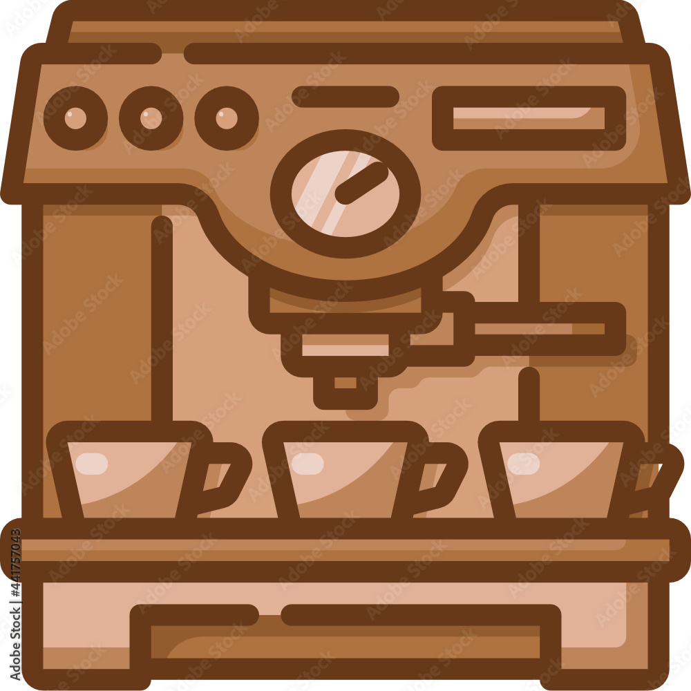 coffee machine Two Tone icon coffee machine Two Tone icon