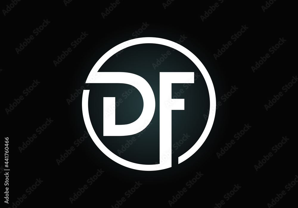 Initial DF Letter Logo With Creative Modern Business Typography Vector Template. Creative Abstract Monogram Letter DF Initial DF Letter Logo With Creative Modern Business Typography Vector Template. Creative Abstract Monogram Letter DF