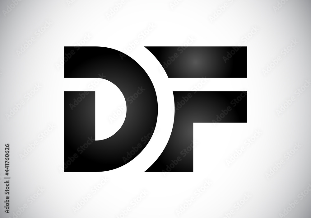 Initial DF Letter Logo With Creative Modern Business Typography Vector Template. Creative Abstract Monogram Letter DF Initial DF Letter Logo With Creative Modern Business Typography Vector Template. Creative Abstract Monogram Letter DF
