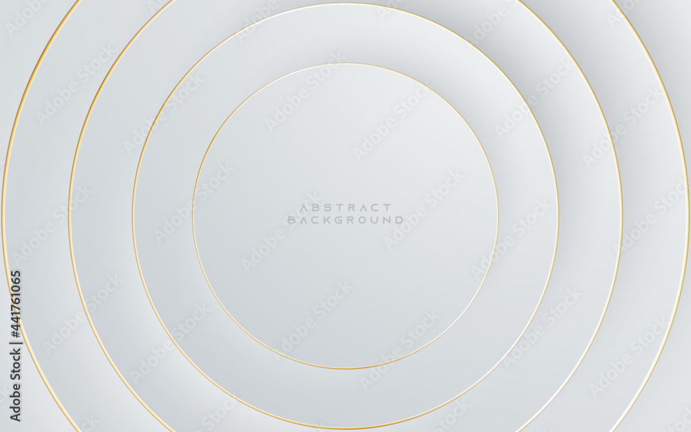 Modern abstract light silver background vector. Elegant circle shape ...
