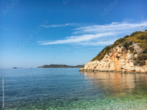 Scenic Mediterrian coastline landcape