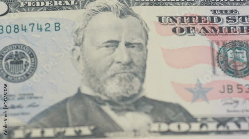 Wallpaper Mural Dollar banknotes flying over the stopwatch dial. Financial money concept . Torontodigital.ca