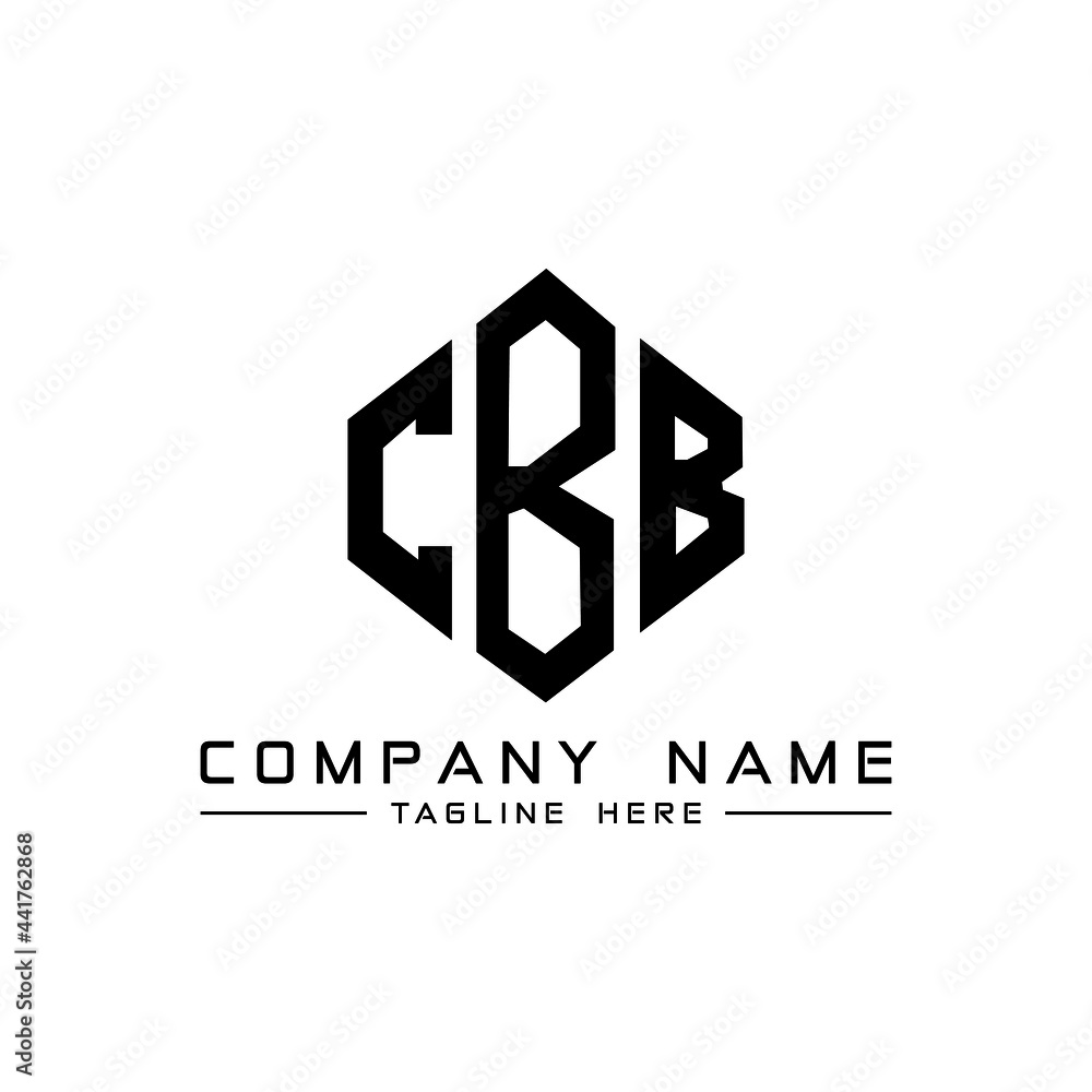 CBB letter logo design with polygon shape. CBB polygon logo monogram