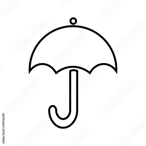 Umbrella icon,flat design illustration
