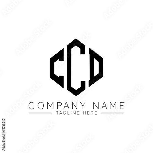 CCD letter logo design with polygon shape. CCD polygon logo monogram. CCD cube logo design. CCD hexagon vector logo template white and black colors. CCD monogram, CCD business and real estate logo.  photo