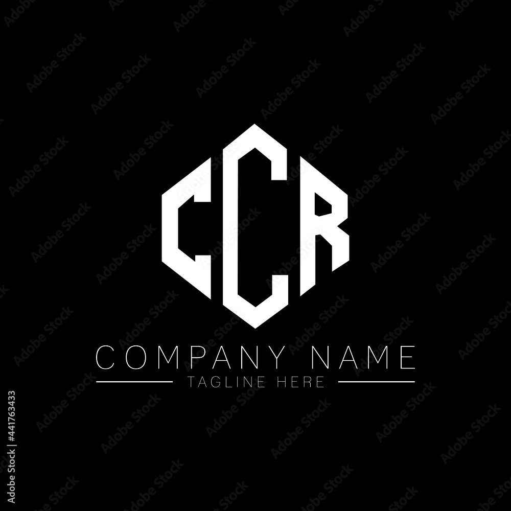 CCR letter logo design with polygon shape. CCR polygon logo monogram. CCR cube logo design. CCR hexagon vector logo template white and black colors. CCR monogram, CCR business and real estate logo. 