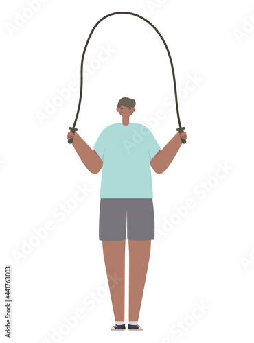 man with rope