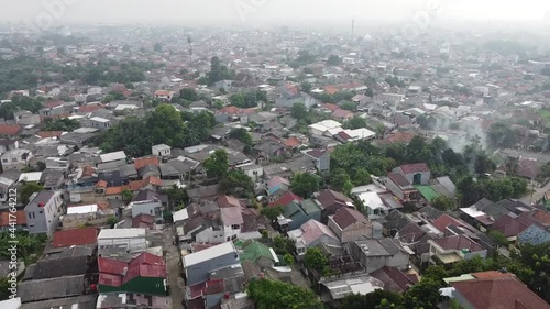 Residential area in Sukamaju, Depok, West Java, Indonesia photo