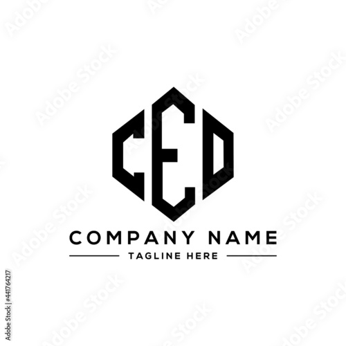 CED letter logo design with polygon shape. CED polygon logo monogram. CED cube logo design. CED hexagon vector logo template white and black colors. CED monogram, CED business and real estate logo. 