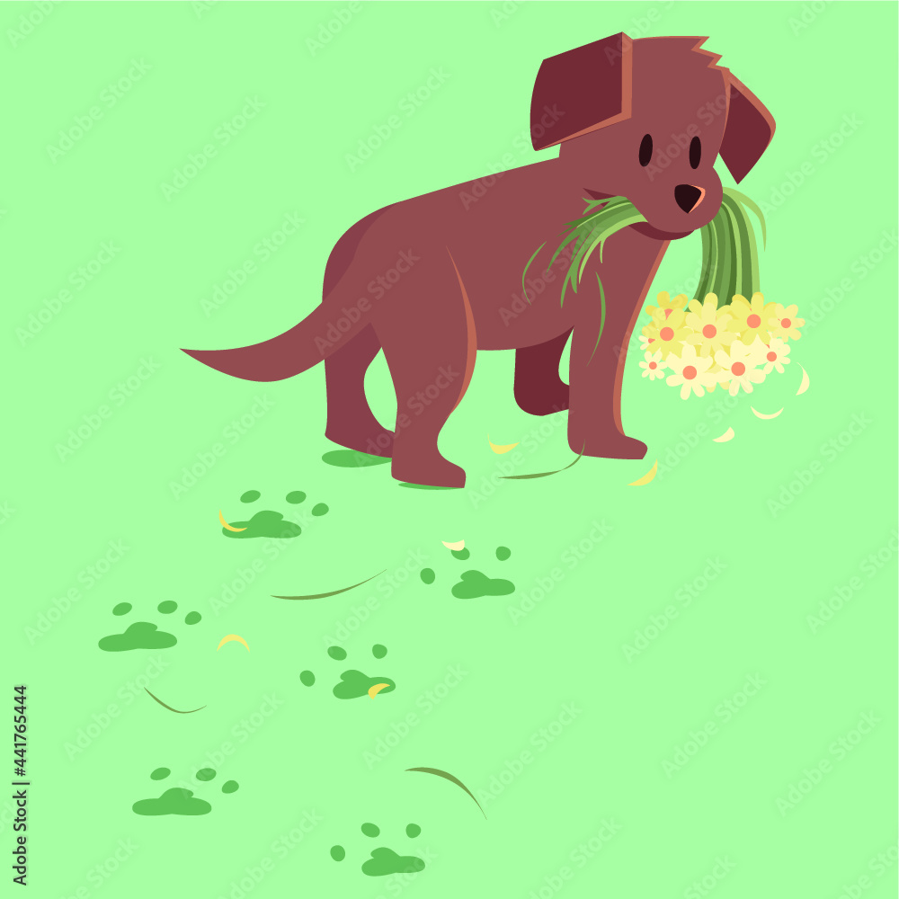 Naklejka premium Puppy Garden