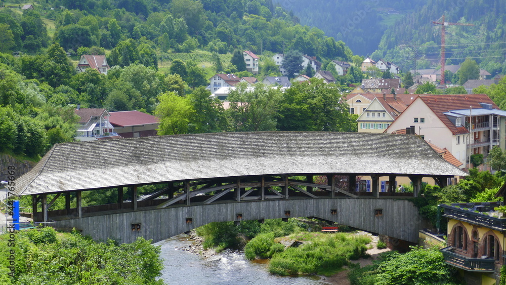 Holzbrücke in Forbach