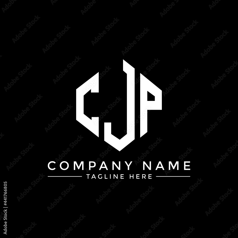 CJP Letter Logo Design With Polygon Shape. CJP Polygon Logo Monogram ...