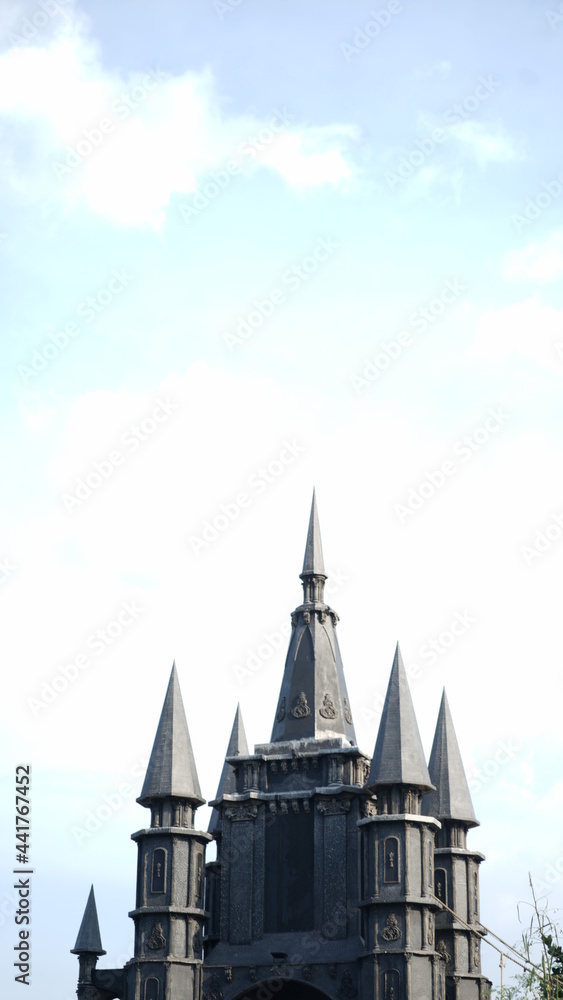 Fototapeta premium castle in the sky and the clouds