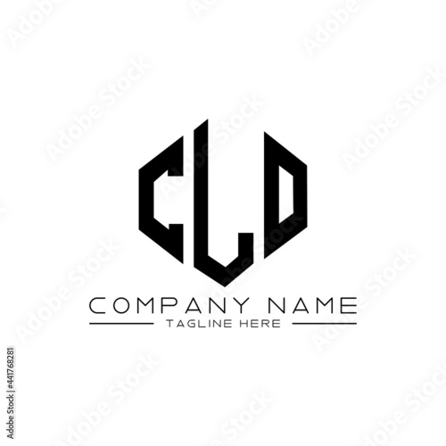 CLO letter logo design with polygon shape. CLO polygon logo monogram. CLO cube logo design. CLO hexagon vector logo template white and black colors. CLO monogram, CLO business and real estate logo. 