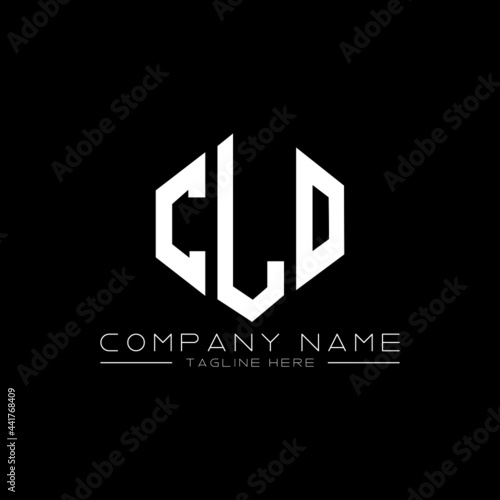 CLO letter logo design with polygon shape. CLO polygon logo monogram. CLO cube logo design. CLO hexagon vector logo template white and black colors. CLO monogram, CLO business and real estate logo. 