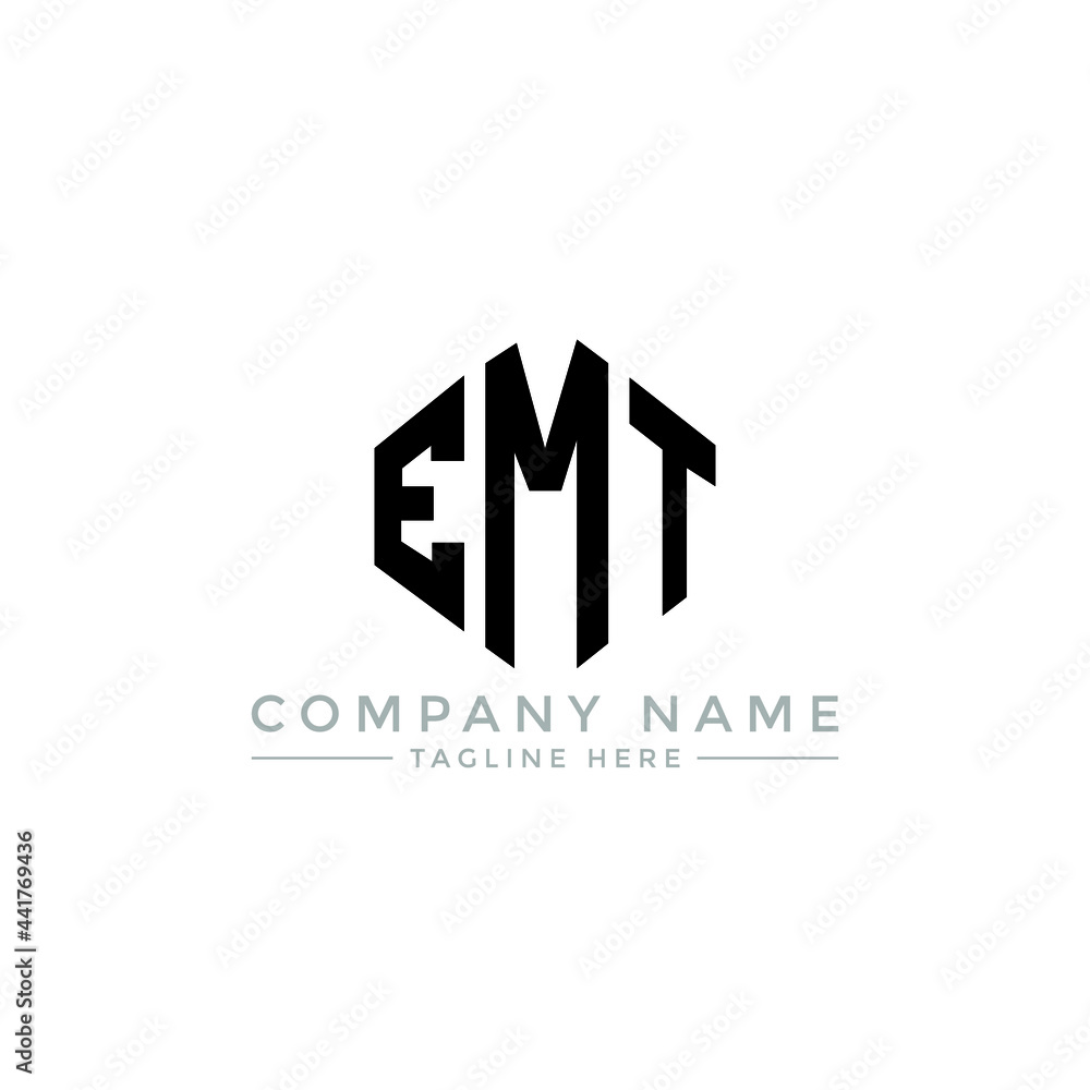 Vecteur Stock EMT Letter Logo Design With Polygon Shape EMT Polygon search-results-for-emt