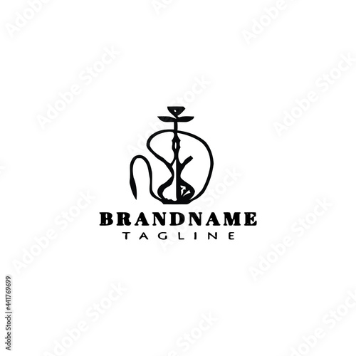 nargile arabic logo icon design template vector illustration