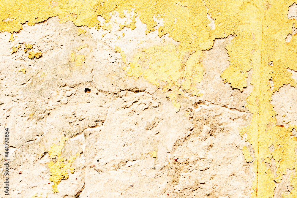 Obraz premium Texture of a concrete wall with cracks and scratches which can be used as a background