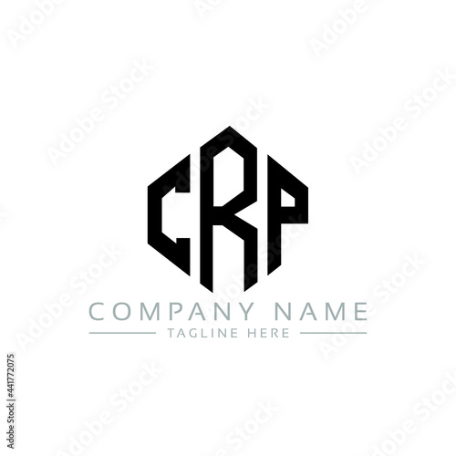 CRP letter logo design with polygon shape. CRP polygon logo monogram. CRP cube logo design. CRP hexagon vector logo template white and black colors. CRP monogram, CRP business and real estate logo. 
