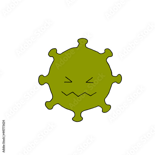 Virus. Mandatory vaccination. Coronavirus. Covid-19. Flu. Infection. Disease. Pandemic. Epidemic. Freehand drawing. Doodle vector illustration.