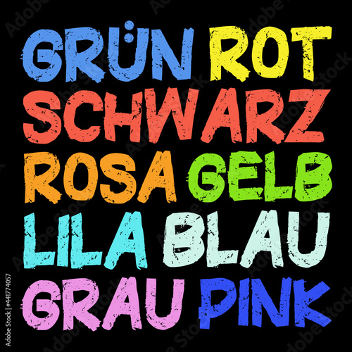Photos Text Farben in falscher Farbe geschrieben