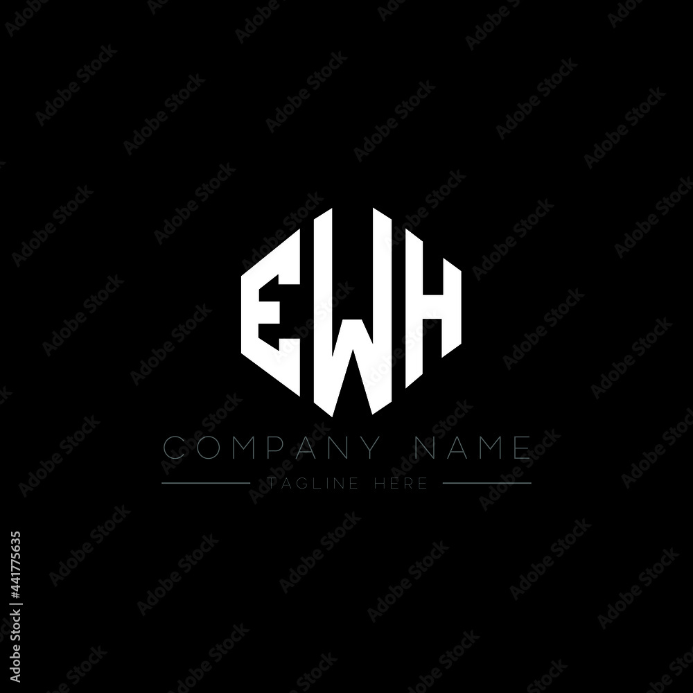 EWH letter logo design with polygon shape. EWH polygon logo monogram. EWH cube logo design. EWH hexagon vector logo template white and black colors. EWH monogram, EWH business and real estate logo. EWH letter logo design with polygon shape. EWH polygon logo monogram. EWH cube logo design. EWH hexagon vector logo template white and black colors. EWH monogram, EWH business and real estate logo.