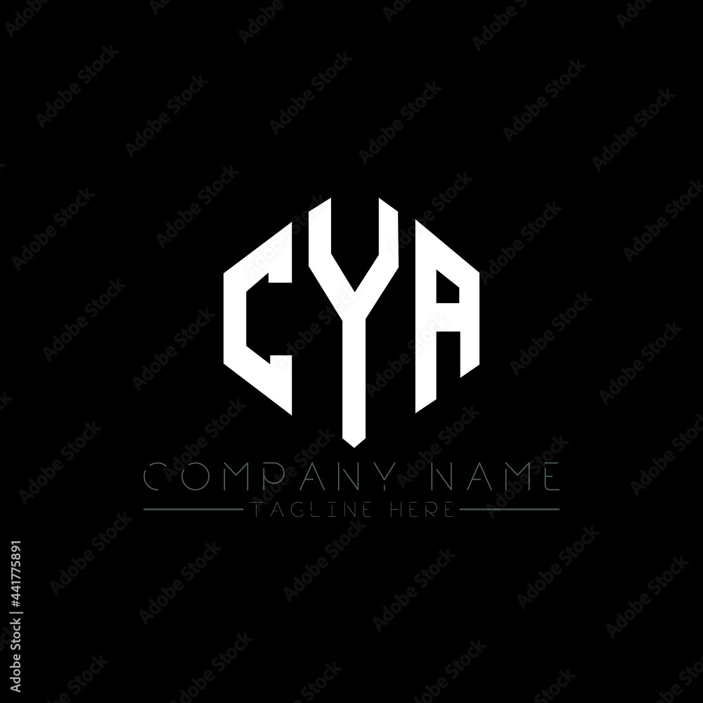 EYA letter logo design with polygon shape. EYA polygon logo monogram. EYA cube logo design. EYA hexagon vector logo template white and black colors. EYA monogram, EYA business and real estate logo. 