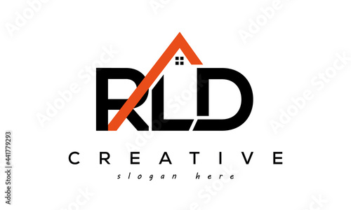 initial RLD letters real estate construction logo vector	 photo