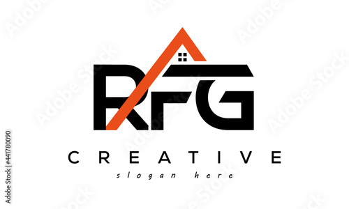 initial RFG letters real estate construction logo vector	 photo