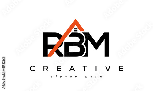 initial RBM letters real estate construction logo vector	 photo