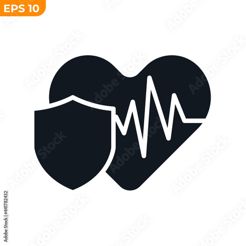 health insurance icon symbol template for graphic and web design collection logo vector illustration