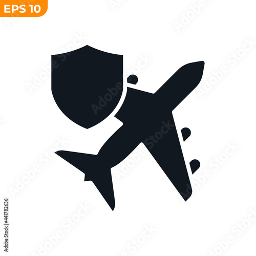 travel insurance icon symbol template for graphic and web design collection logo vector illustration