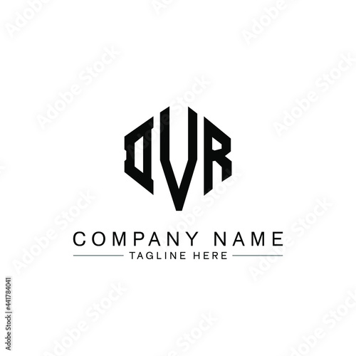 DVR letter logo design with polygon shape. DVR polygon logo monogram. DVR cube logo design. DVR hexagon vector logo template white and black colors. DVR monogram, DVR business and real estate logo. 