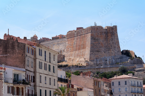 Bonifacio citadel in Corsica island