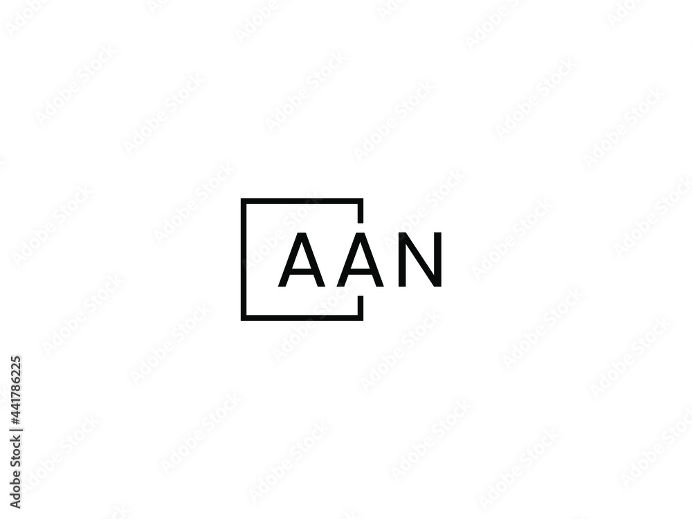AAN letter initial logo design vector illustration AAN letter initial logo design vector illustration
