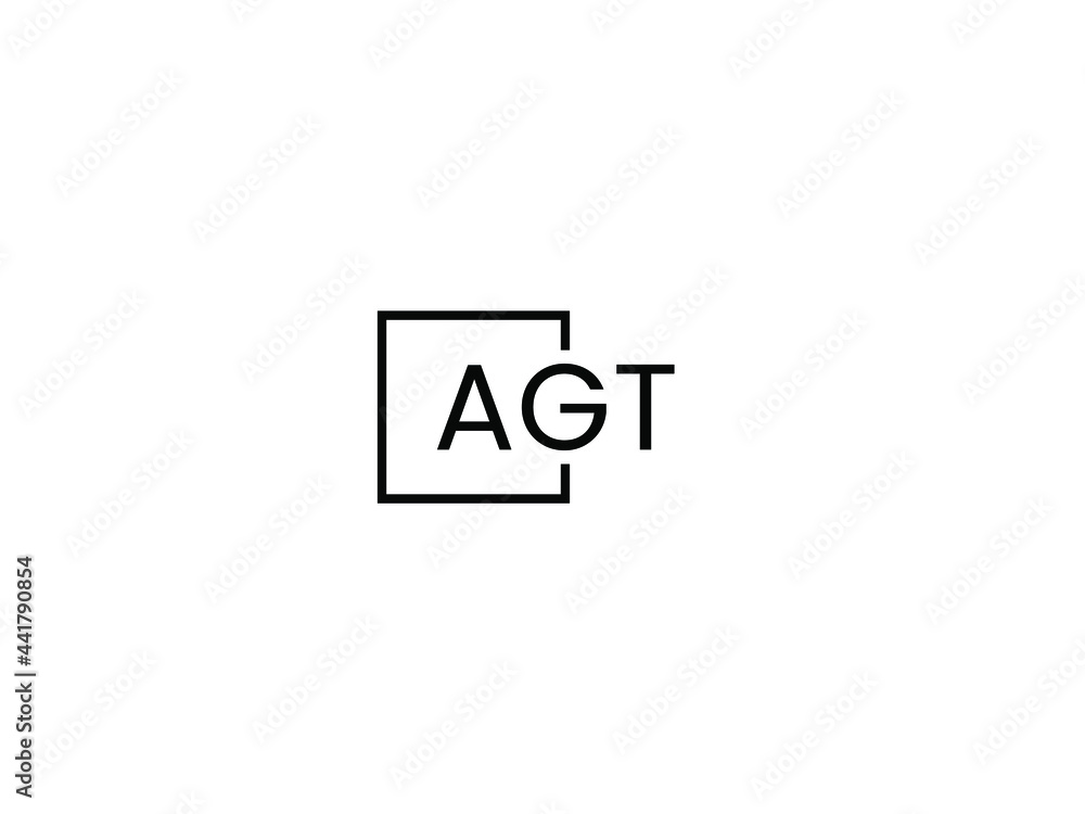 AGT Letter Initial Logo Design Vector Illustration AGT Letter Initial Logo Design Vector Illustration