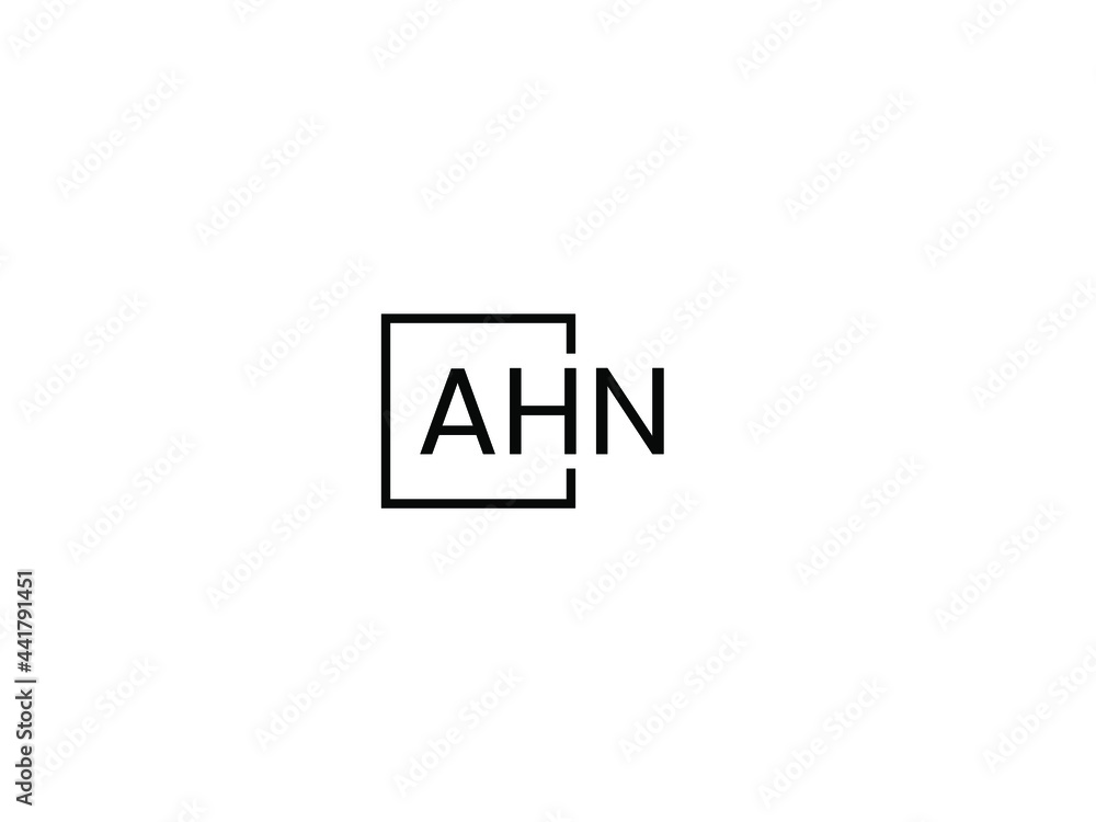 AHN Letter Initial Logo Design Vector Illustration AHN Letter Initial Logo Design Vector Illustration