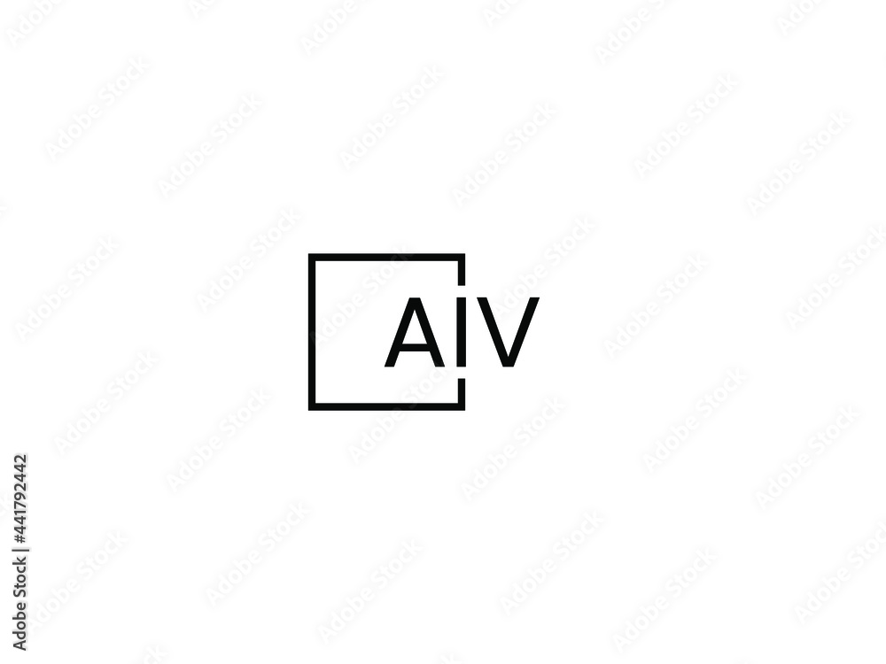 AIV Letter Initial Logo Design Vector Illustration AIV Letter Initial Logo Design Vector Illustration