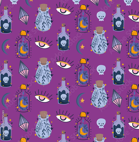 poison potion and elixir bottles