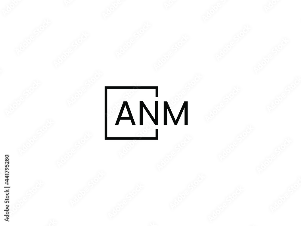 ANM Letter Initial Logo Design Vector Illustration ANM Letter Initial Logo Design Vector Illustration