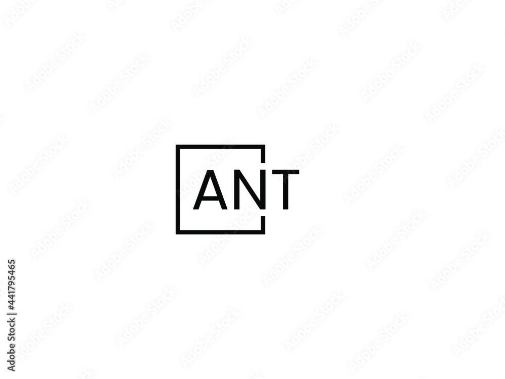 ANT Letter Initial Logo Design Vector Illustration