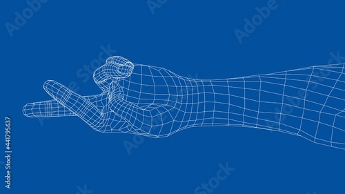 Fingers crossed. Vector
