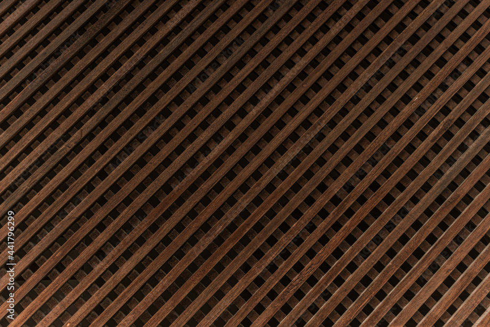 Obraz premium Drewniane tło, skośne deski tworzące piękną teksturę.