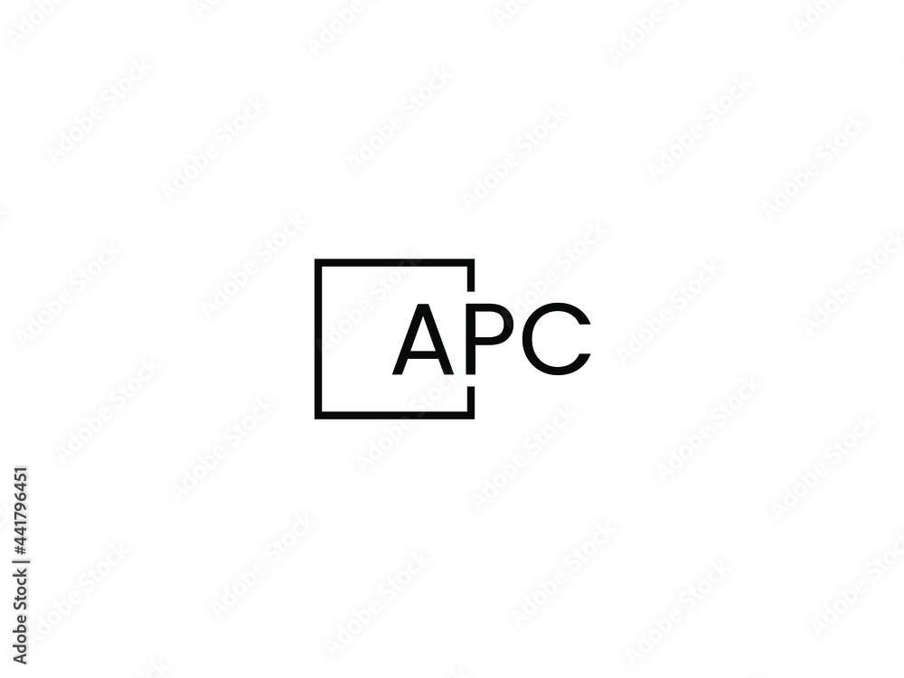 APC Letter Initial Logo Design Vector Illustration APC Letter Initial Logo Design Vector Illustration
