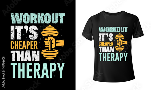 Super exclusive Print ready colorful fitness t shirt design or gym t shirt design for boys and girls, Ai file, vector file. black t shirts