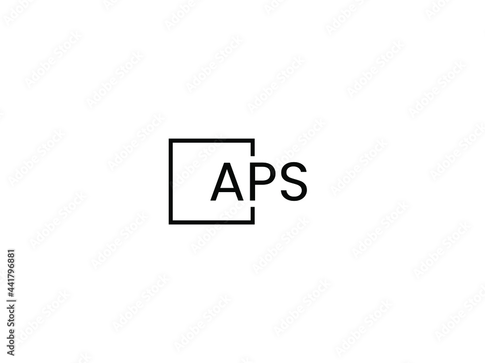 APS Letter Initial Logo Design Vector Illustration APS Letter Initial Logo Design Vector Illustration