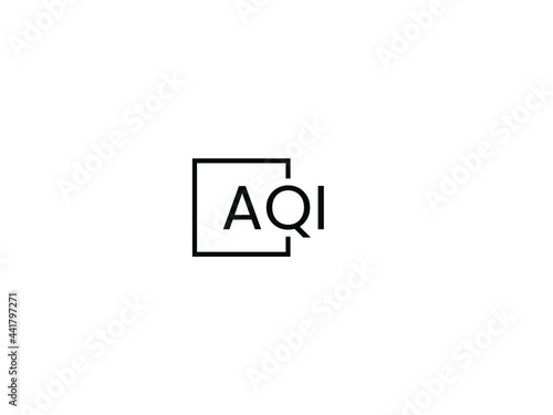 AQI Letter Initial Logo Design Vector Illustration