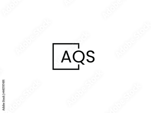 AQS Letter Initial Logo Design Vector Illustration